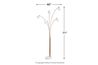 Taliya Arc Floor Lamp in Champagne/White, Image 4