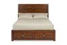 Kensington Panel Bed w/ Storage in Brown, California King, Image 2