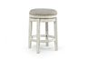 Realyn Barstool in White & Oatmeal, Swivel, Image 1