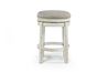 Realyn Barstool in White & Oatmeal, Swivel, Image 2