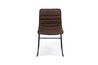 Ella Side Chair in Mocha Leather, Image 2