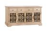 Skyy Media Console in Cream, 60 Inch, Image 1