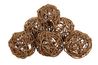 Natural Deco Balls, Set of 6, Image 1