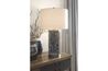 Dayo Table Lamp in Gray/Gold Finish, Image 2