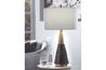 Lyrah Table Lamp in Black/Gold Finish, Image 2