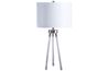 Idalia Table Lamp in Clear/Silver Finish, Image 1