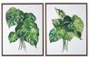 Jakayla Wall Art in Green & White, Set of 2, Image 2