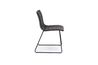 Ella Side Chair in Slate Leather, Image 3