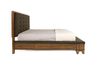 Cagney Upholstered Panel Bed w/ Storage in Brown, Eastern King, Image 3