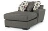 Oracle 1 Arm Chaise in Titanium, Right Facing, Image 1