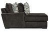 Oracle 1 Arm Chaise in Sterling, Left Facing, Down, Image 3