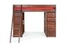 Young Pioneer Student Loft Bed w/ Storage in Cinnamon, Twin, Image 2