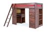 Young Pioneer Student Loft Bed w/ Storage in Cinnamon, Twin, Image 1
