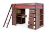 Young Pioneer Student Loft Bed w/ Storage in Cinnamon, Twin, Image 4