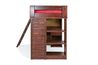 Young Pioneer Student Loft Bed w/ Storage in Cinnamon, Twin, Image 3