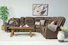 Splash 6 Piece 2 Power Sectional in Brown, Image 2