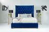 Westerly Upholstered Bed in Blue, Eastern King, Image 4