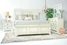 Calloway Panel Bed, Dresser & Mirror in White, Eastern King, Image 1