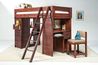 Young Pioneer Student Loft Bed w/ Storage in Cinnamon, Twin, Image 5