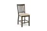 Stone Counter Height Stool in Charcoal, Slat, Image 1