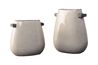 Diah Glazed Ceramic Vases in White, Set of 2, Image 1