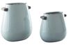 Diah Vases in Blue, Set of 2, Image 1