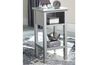 Marnville USB Accent Table in Silver, Image 4
