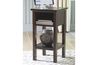 Marnville USB Accent Table in Cherry, Image 4