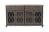 Aurora 4 Door Accent Chest in Gray, Image 3
