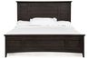 Bay Creek Panel Bed w/ Storage in Graphite, California King, Image 2