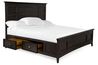 Bay Creek Panel Bed w/ Storage in Graphite, California King, Image 3