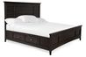 Bay Creek Panel Bed w/ Storage in Graphite, California King, Image 1