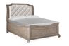Bellamy Sleigh Bed in Gray, Queen, Image 1