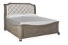 Bellamy Sleigh Bed in Gray, Eastern King, Image 1