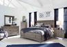 Bay Creek Panel Bed w/ Storage, Dresser, Mirror & Nightstand in Light Gray, Eastern King, Image 1
