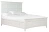 Bay Creek Panel Bed in White, California King, Image 1