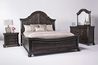 Bellamy Arch Panel Bed, Dresser & Mirror in Charcoal, Eastern King, Image 1