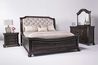 Bellamy Sleigh Bed, Dresser & Mirror in Charcoal, California King, Image 1