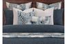Belmont Duvet Comforter Set in Blue, 10 Piece, Queen, Image 2