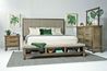 Cagney Upholstered Panel Bed w/ Storage in Gray, Eastern King, Image 5