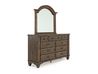 Colston Mirror in Brown, Image 2