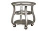 Coralayne End Table in Silver, Image 1