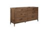 Adler Panel Bed & Dresser & Mi, AngledAngle