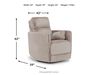 Alpaca Swivel Gliding Recliner, Angle