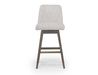 Amalie Swivel Counter Stool in Taupe Front