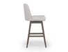 Amelie Swivel Counter Stool in Taupe Side