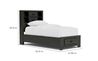 Andes Bookcase Bed, 