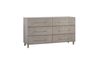 Argento Panel Bed & Dresser & , AngledAngle