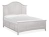 Bay Creek Arch Panel Bed, Dresser, Mirror & Nightstand in White, Eastern King, Image 2