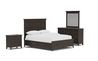 Bay Creek Panel Bed w/ Storage, Dresser, Mirror & Nightstand in Graphite, Queen, Image 1